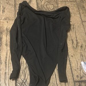 Black womens body suit